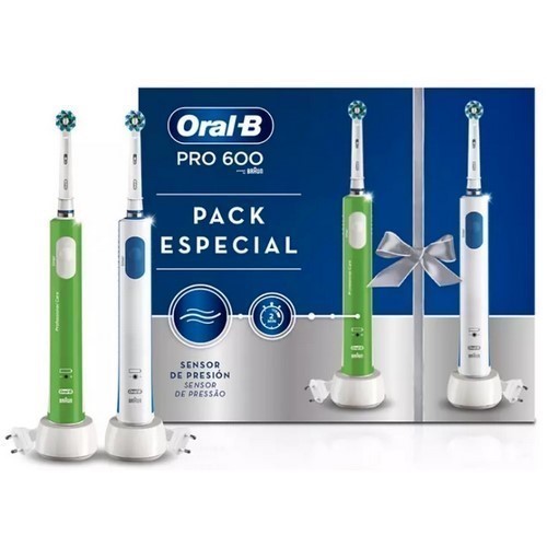 CEPILLO DENTAL BRAUN PRO600 DUO VERDE+BLANCO